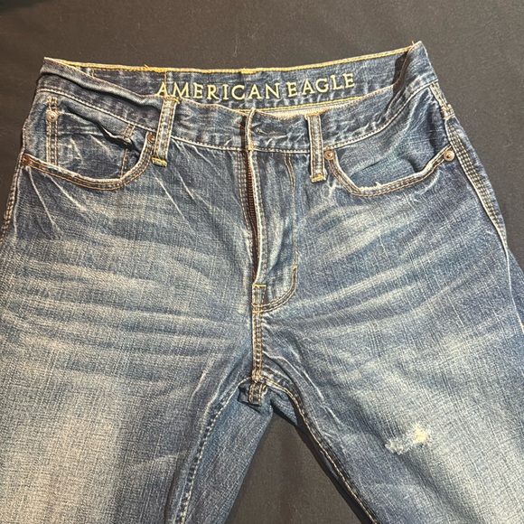 American Eagle Boot cut men’s jeans - “live your life” distressed jeans vintage - Picture 1 of 1